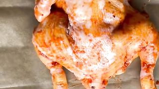 Ofen-Hänchen mit Kartoffeln und Gemüse