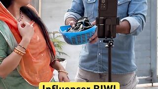 Influencer बीवी आजकल #youtubeshorts #comedy #funny #shortvideo #shorts #ashortaday #trend