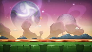 Cartoon Fantasy Alien Background Seamless Looping