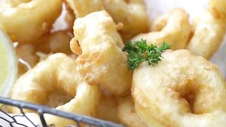Fried Squid Calamari With Sauce