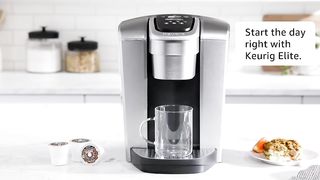 Keurig K-Elite Single-Serve K-Cup Pod Coffee Maker, Brushed Silver