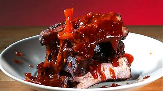 BBQ Sauce Pouring And Splashing
