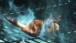 Grilling BBQ Chicken Wings