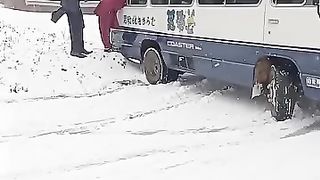 The snow fall