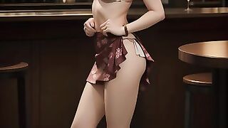 Bikini Bartender [AI lookbook]