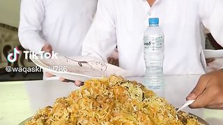 Flip the bottle and eat Biryani