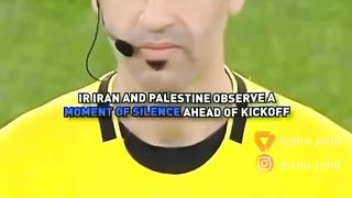 touching moment at AFC VUP 2024 Iran vs Palestine