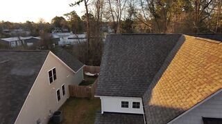 Aerial view of Leland, NC (4K)