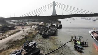 Breathtaking View - Majestic Views of the Beautiful Stunning Bridges - Drone 4K Rapid Biker