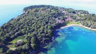 Corfu Island what to see - 4k video from drone - Greece, Kefalonia from a bird's eye view