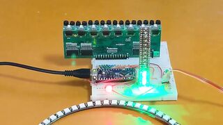 Electronic art with non-contact spatial sensors