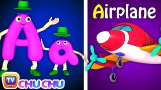 Phonics Song 2 with TWO Words in 3D - A For Airplane - ABC Alphabet Songs with Sounds for Children