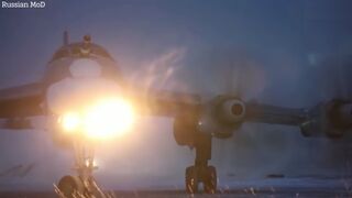 Russian bombers with nuclear capabilities patrol over the Sea of Japan