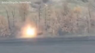 Ukrainian Paratroopers force Russian to flee as they pummel their positions with artillery