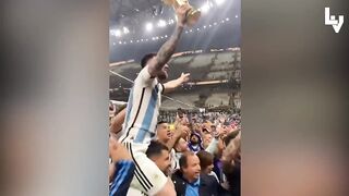 Lionel Messi's Locker Room Celebration ???????? World Cup 2022