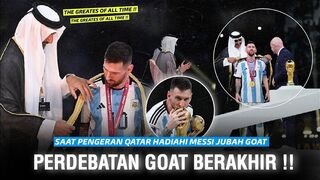 Lihatlah Momen Saat Messi Dikasih Jubah GOAT Pangeran Qatar