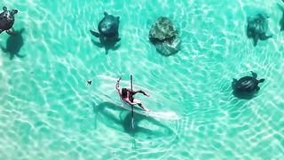 transparent kayak in turtle city..