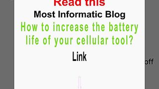 How to increase the battery life of your cellular tool?