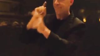 funny cat making music