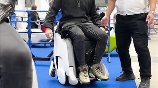 You can control these wheelchairs with your MIND#honda #futuretech #