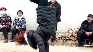 Acrobatics skilful playful