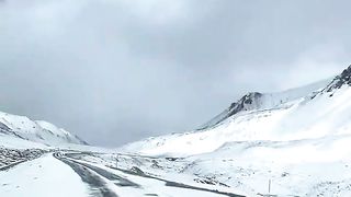 Khunjrab Pass Pakistan China Border in Winter.#hunzabeauty #entertainment #travel #pakistan