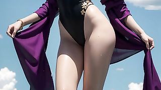Black One piece Swimsuit [AI lookbook]