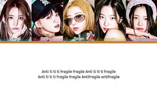 LE SSERAFIM 'ANTIFRAGILE' Lyrics (레세라핌 ANTIFRAGILE 가사) (Color Coded Lyrics)