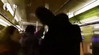 Disco in the train cars