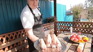 ПРИГОТОВИЛ ДЕЛИКАТЕС ИЗ ТОГО ЧТО МНОГИЕ НЕ ЕДЯТ.НОГИ В КАЗАНЕ