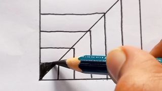 Simple illusion Pencil drawing