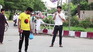 Throwing Water Balloons By News Reporter | Throwing Water Balloons Prank