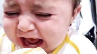 Baby struggle