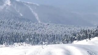 Sky Snowfall and Beautiful View