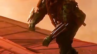 Spider-Man vs green Goblin