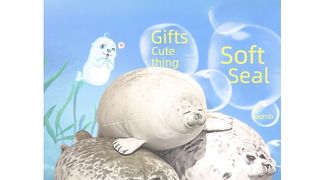 15-35 Years Old Soft Sponge Seal Pillow Aquarium Toy Plush Short-Haired Customizable Animal Design Non-Latex Material Pp Cotton