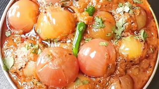 , मसालेदार सब्जीSabut Pyaz ki SabjiSave