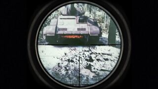 SHOT FROM A REAL TANK!