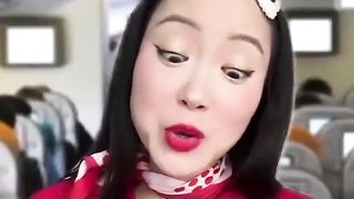 POV： YOU GET A GenZ FLIGHT ATTENDANT ???? IB： @matttheperson