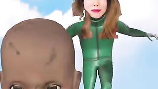 RED LIGHT GREEN LIGHT WITH A CREEPY BABY #squidgames