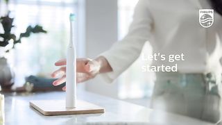 Philips Sonicare 4100 Power Toothbrush, Rechargeable Electric Toothbrush with Pressure Sensor, White HX3681/23
