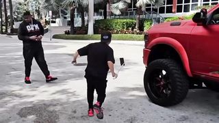 Epic Lifted Truck Walk Up 1 Shot see Results !!