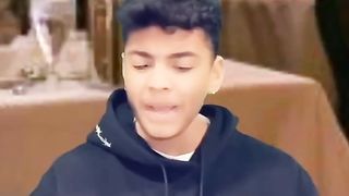 Lil mark scares off waitress…???????? #comedy #viral