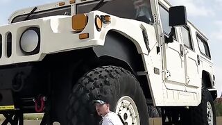 This Giant Hummer H1 is three times bigger than the original.