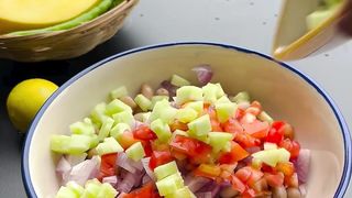 Boiled peanut chaat.