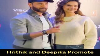 Hrithik and Deepika Promote Upcoming Fighter #deepikapadukone #hrithikroshan #shorts #viral #youtubeshorts #trending #shortvideo #ytshorts