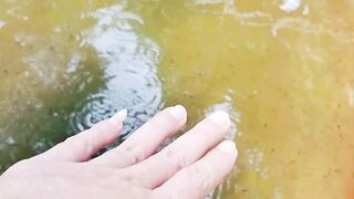 Proses penambahan air kolam, seiring pertumbuhan ikan lele, perluas ruang geraknya