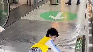 Funny little boy