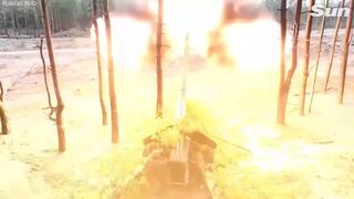 Russian soldiers fire lethal Howitzer guns at Ukrainian targets