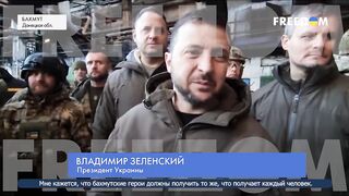 Зеленський відвідав наших військових у Бахмуті